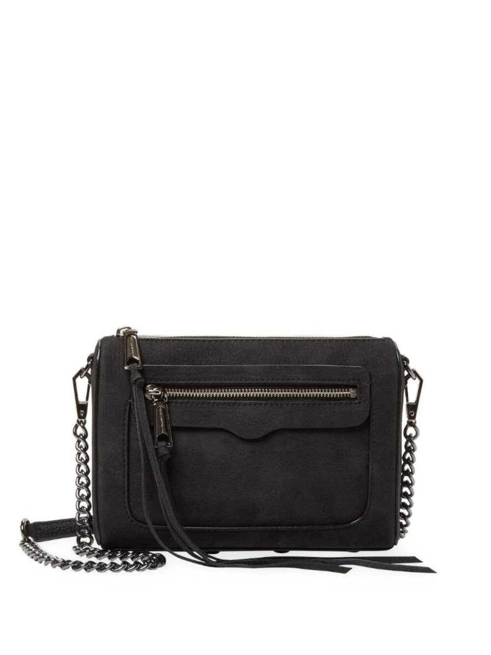 Rebecca Minkoff Avery Crossbody Bag - Black Suede